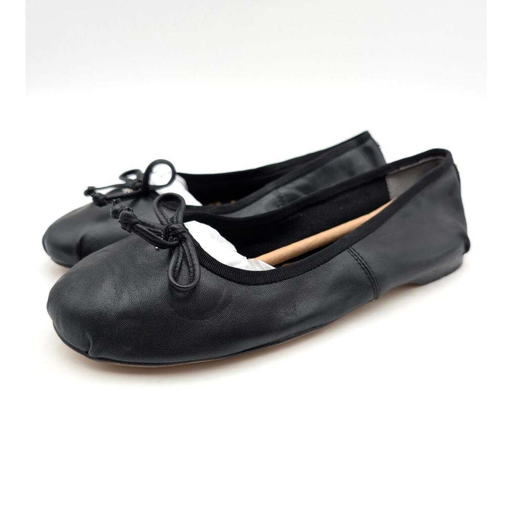 Sam Edelman Flora Ballet Flat Sweet Bow Women's Black Size US6.5M EU36.5